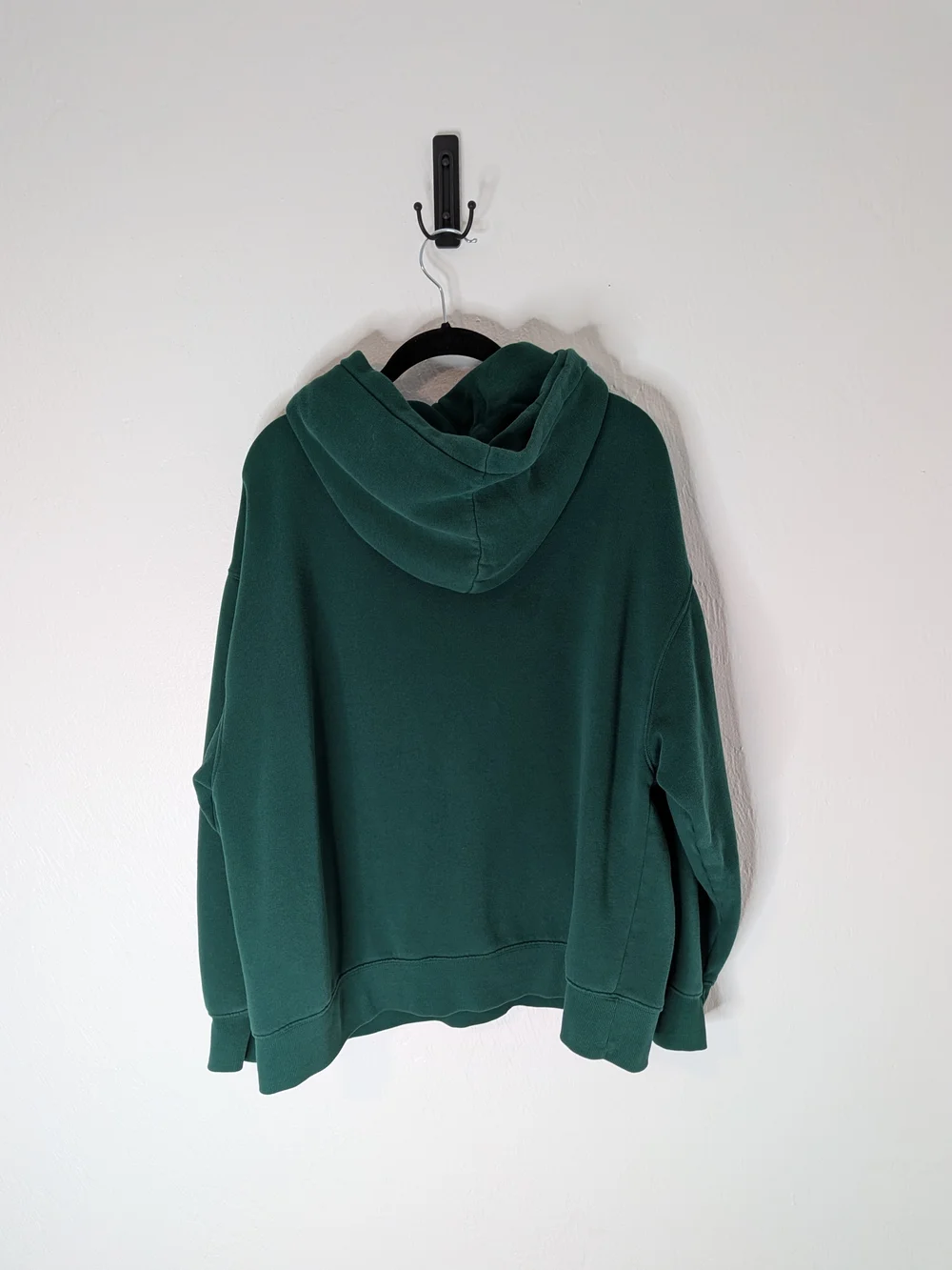 wild fable Women's Forest Green Hoodie with Kangaroo Pocket - Picture 2 of 3